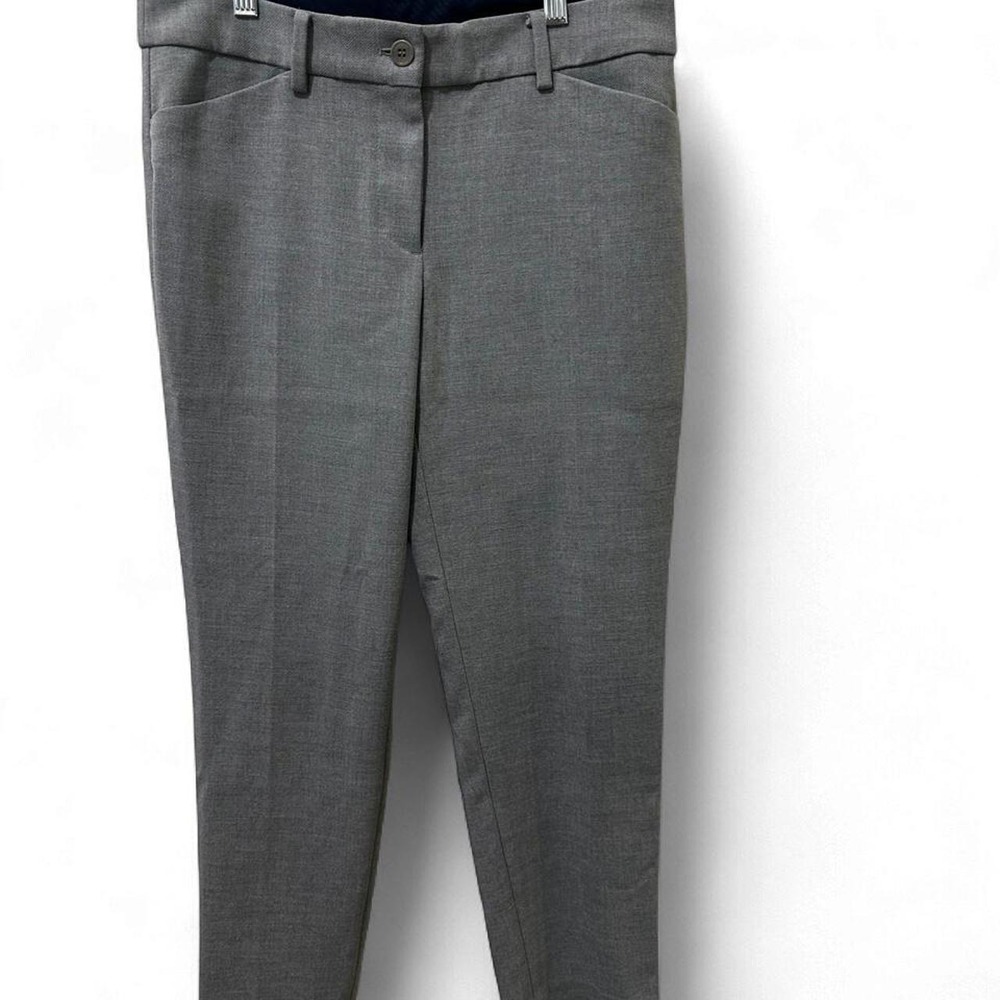 Talbots Hampshire Ankle Pants Womens 6P Gray Stretch Career Dress Slacks Petite
